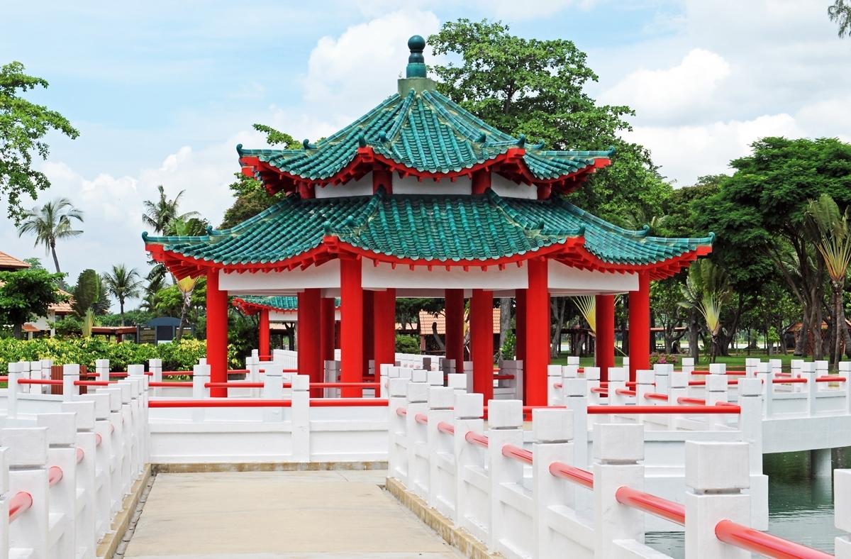 Tempel auf Kusu Island
