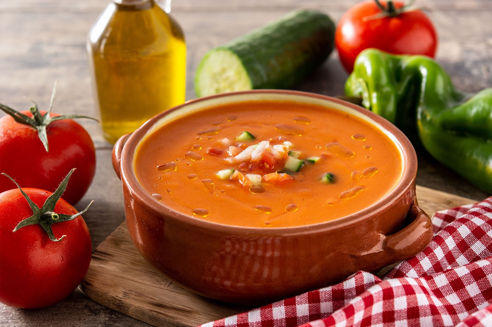 Kalter Vorspeisen-Klassiker: Gazpacho