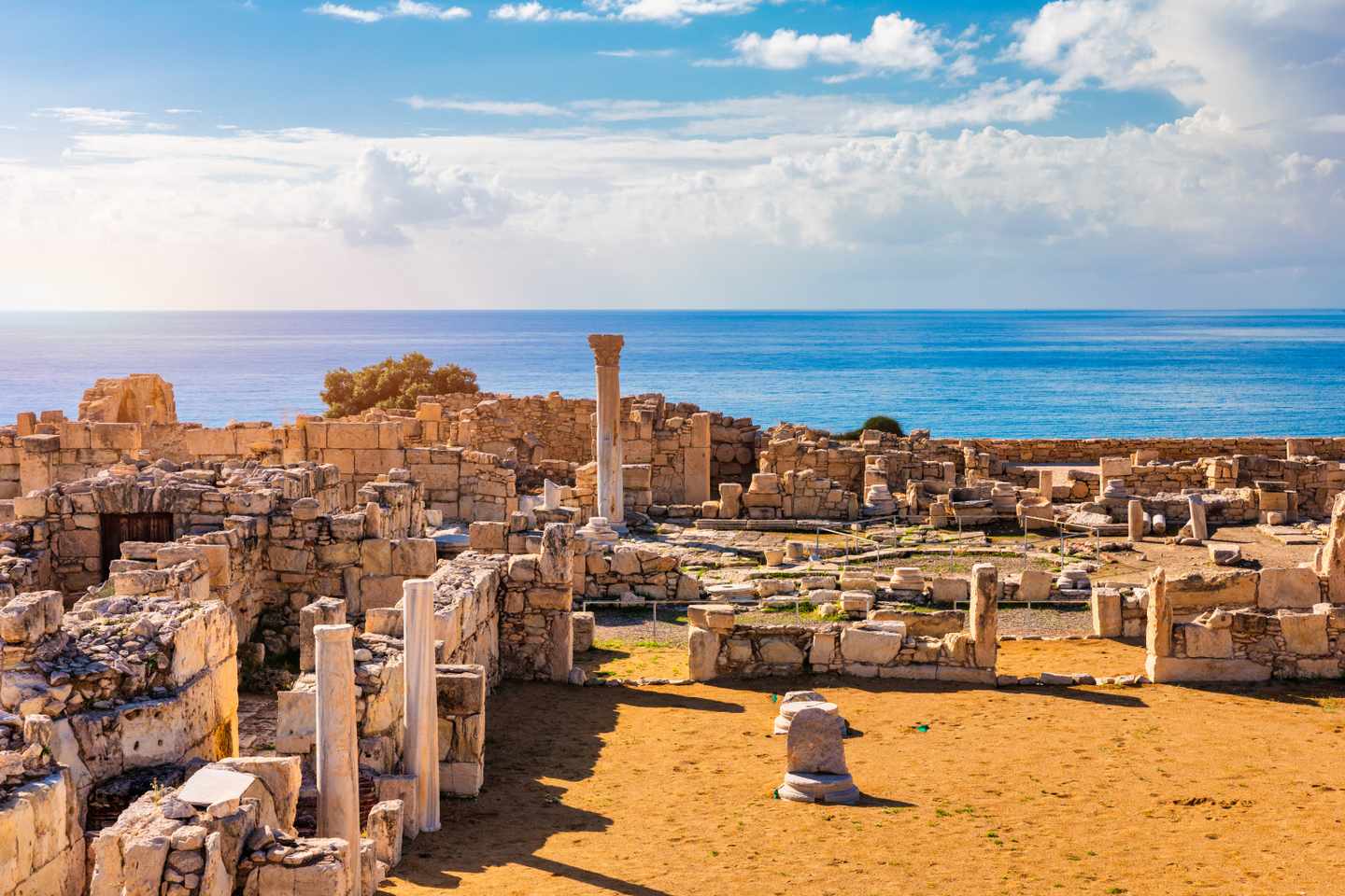Hotels auf Zypern: antike Ruinen in der archäologischen Stätte Kourion