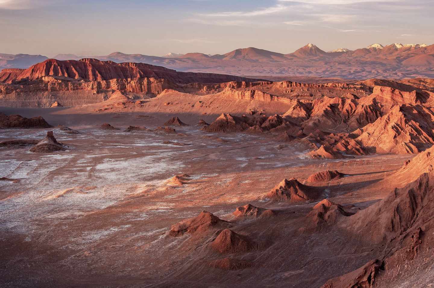 Mondtal in der Atacama Wüste in Chile