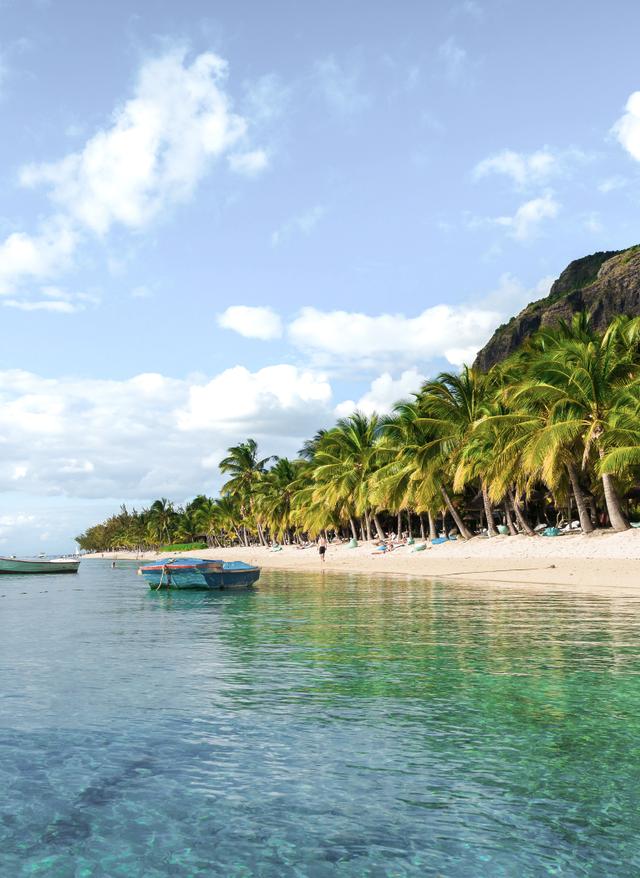 Aussicht auf Strand und Meer, Mauritius