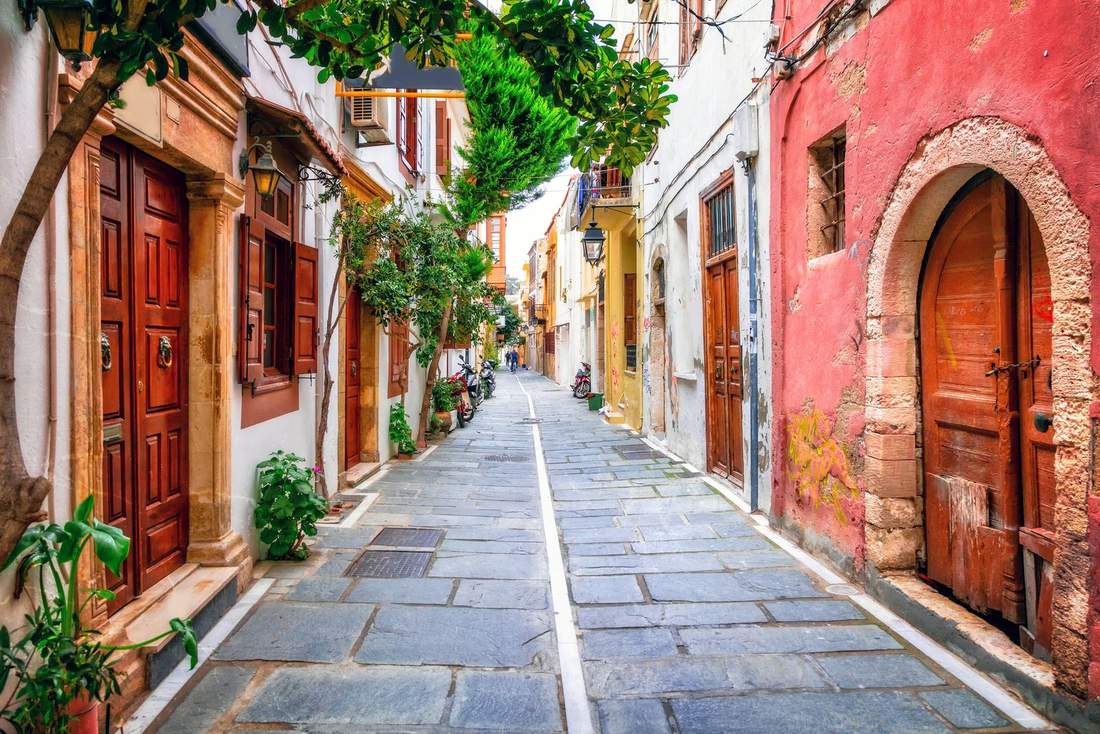 Gasse in der Altstadt von Rethymnon