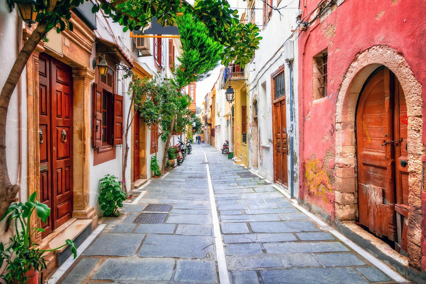 Gasse in der Altstadt von Rethymnon