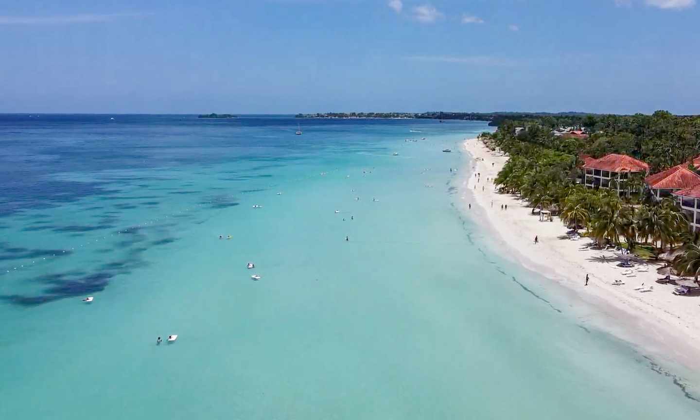 Seven Mile Beach in Negril, Jamaika