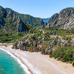 Antalya Urlaub: Luftaufnahme vom Olympos Strand