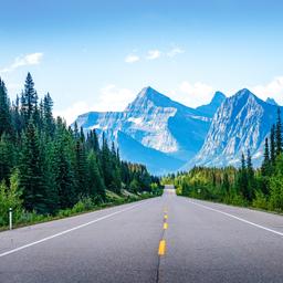 Bergstraße in Kanada