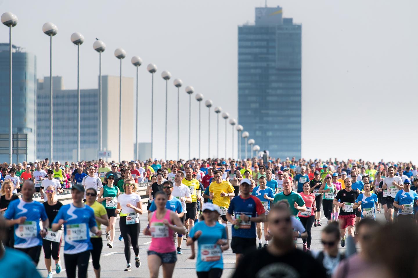 Läufer beim Wien Marathon