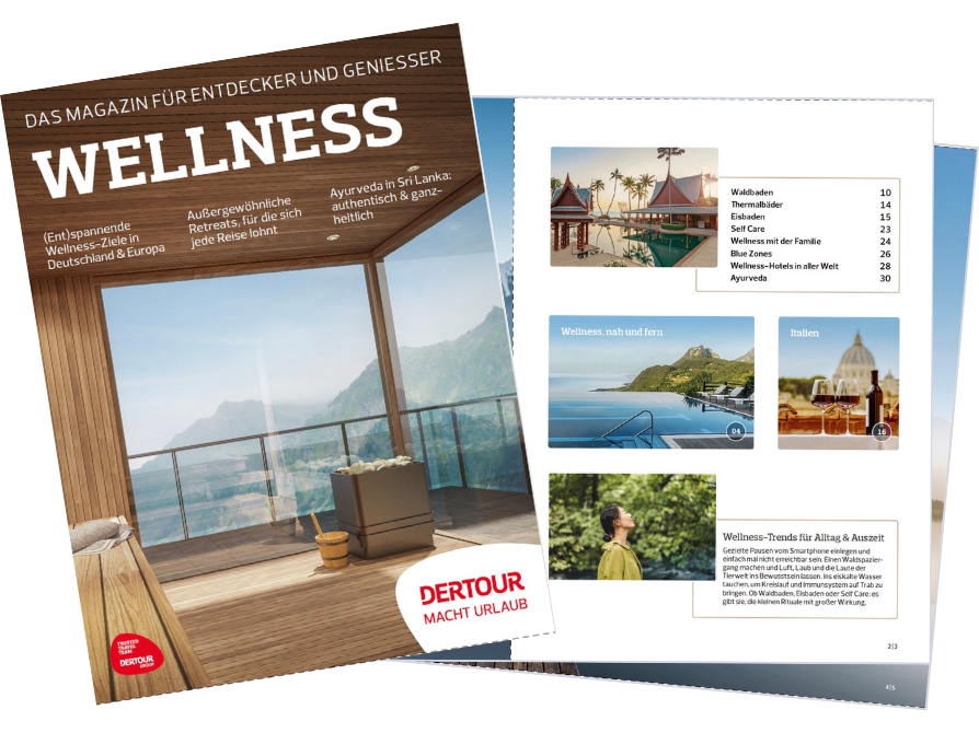 Cover DERTOUR Magazin Welnessurlaub