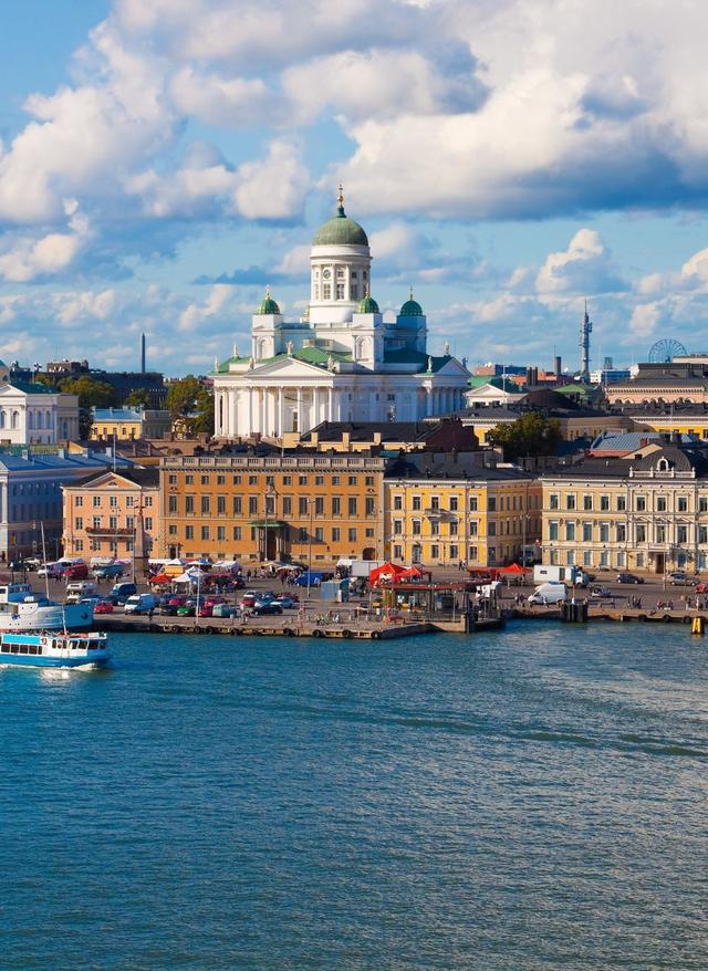 Nordeuropas Hauptstädte Helsinki Stadtansicht