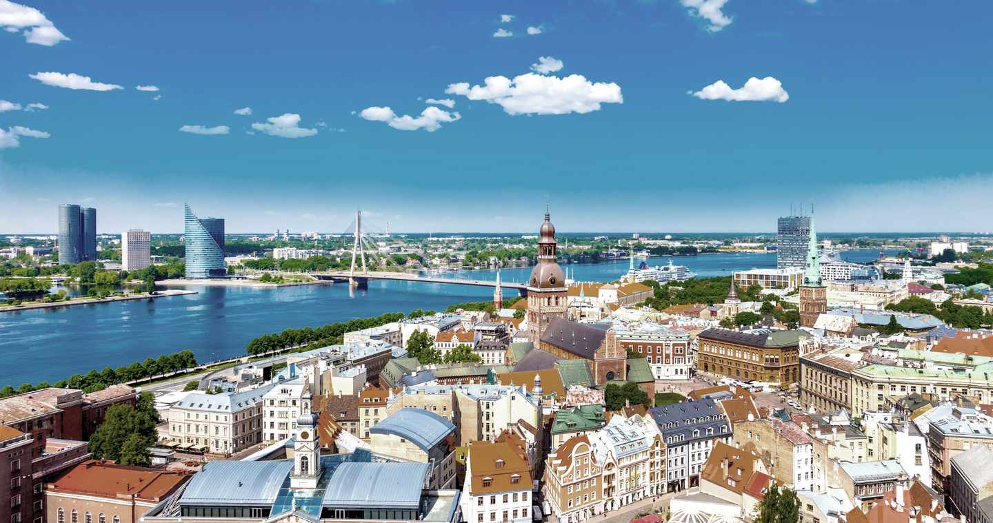 Blick auf Riga