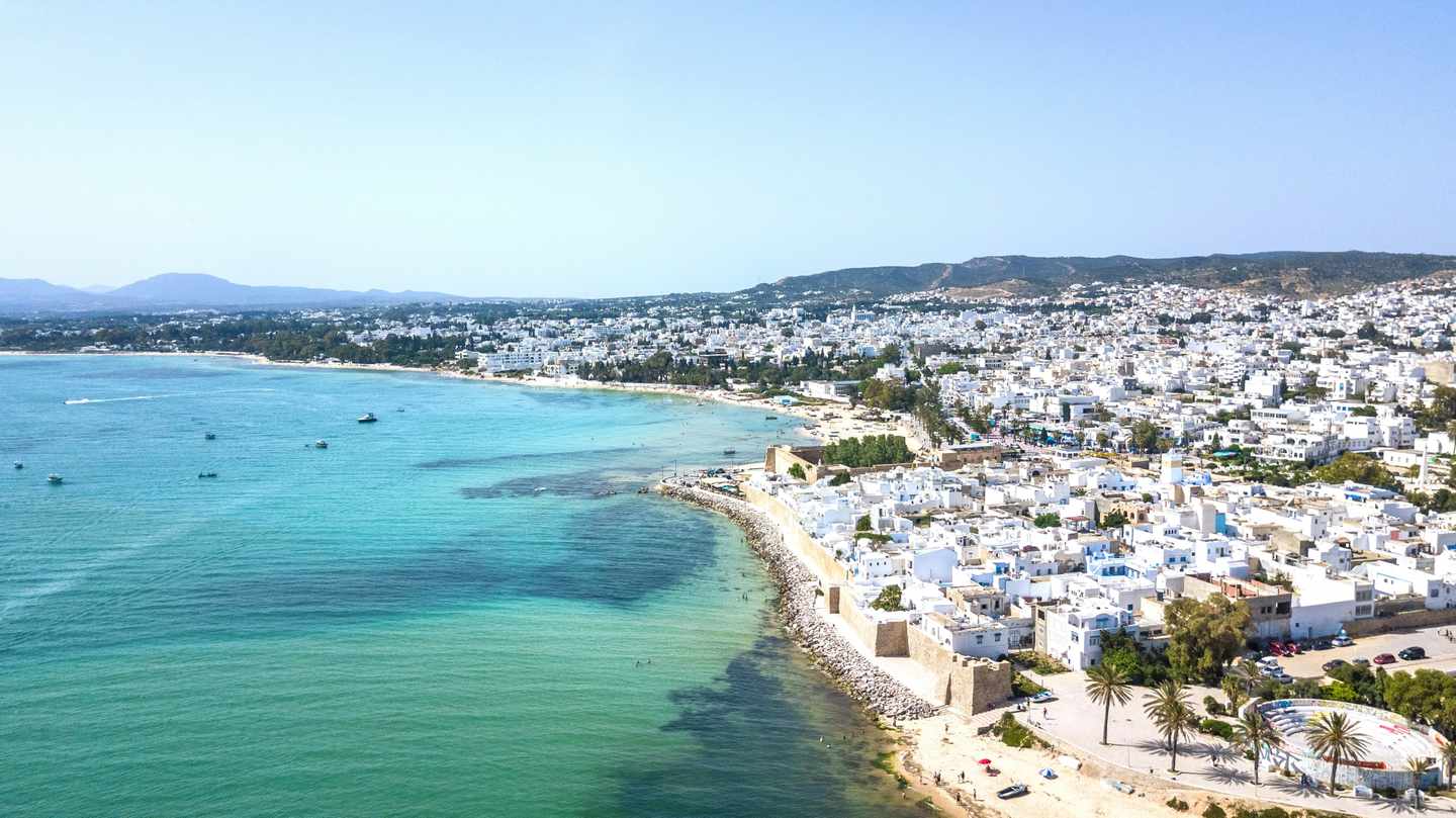 Stadt Hammamet an der Mittelmeerküste