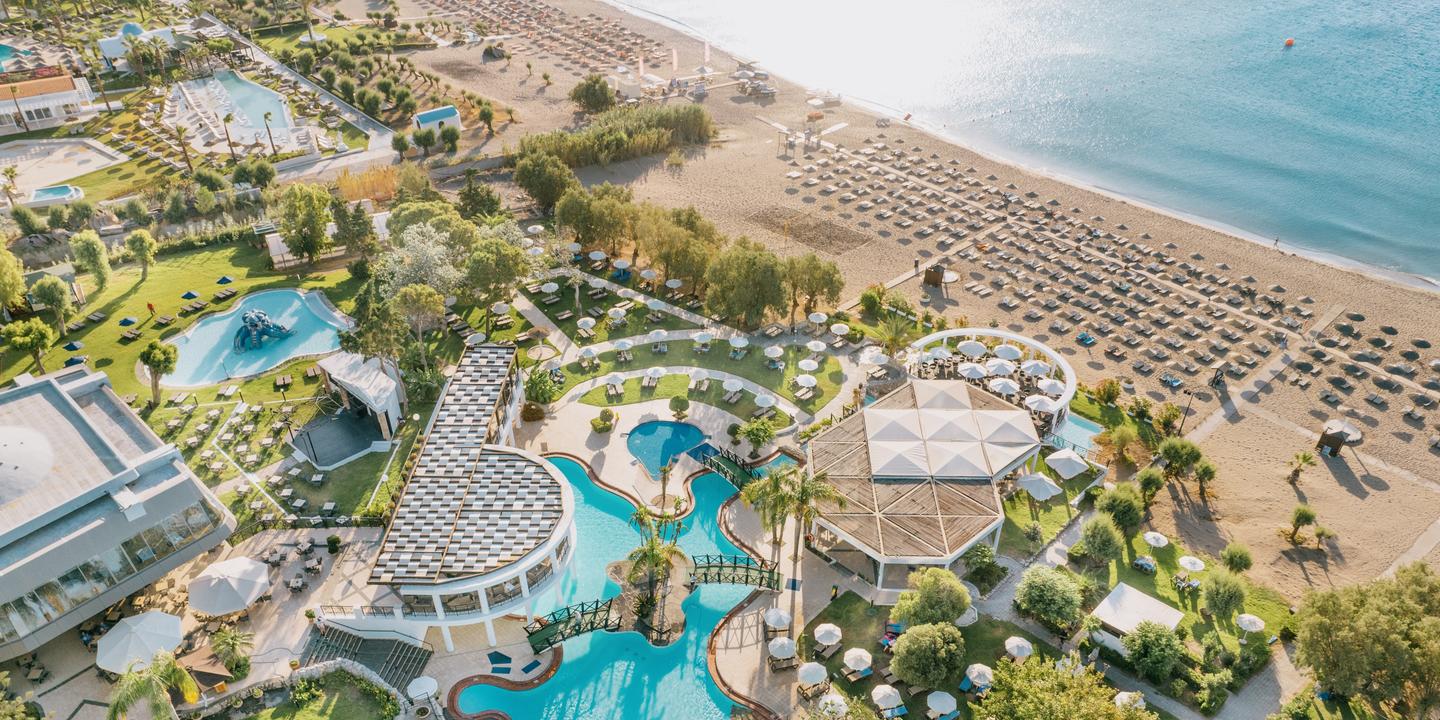 Rhodos Calypso Palace von oben - Umfrage zu Pauschalreisen