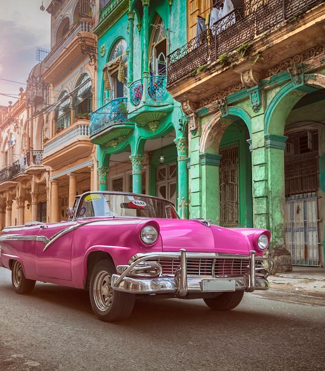 12 Stunden Direktflug Kuba Havanna Oldtimer