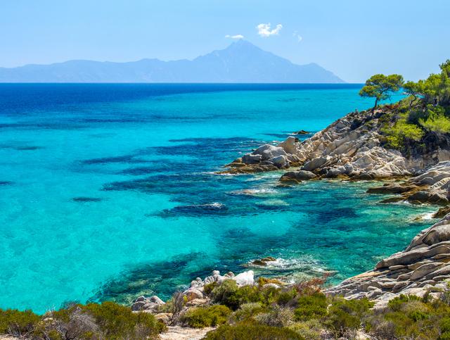 Felsenküste auf Chalkidiki