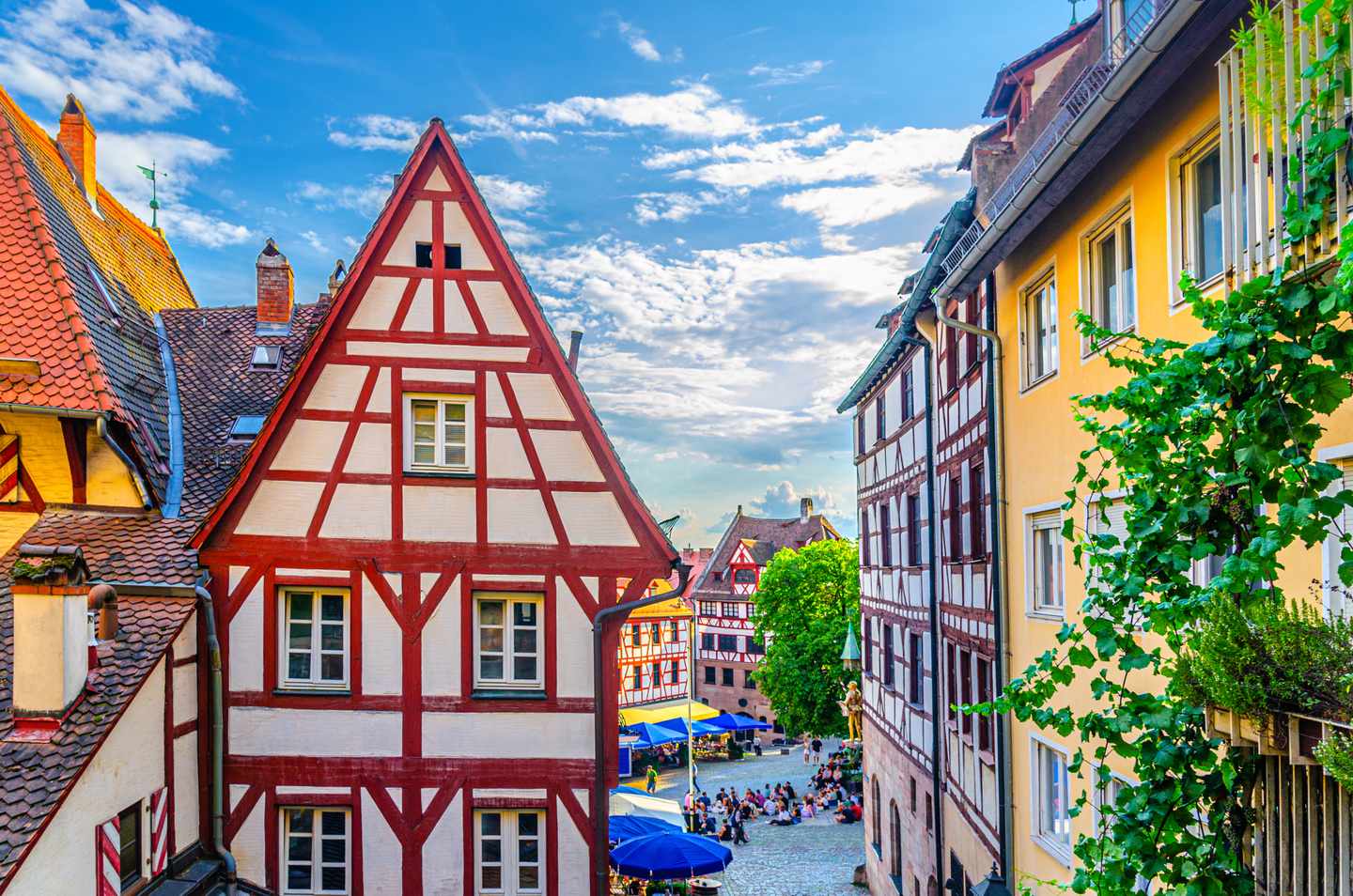 Hotel Nürnberg mit Frühstück: Fachwerkhäuser in der Altstadt