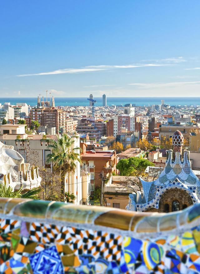 Park Guell in Barcelona Spanien