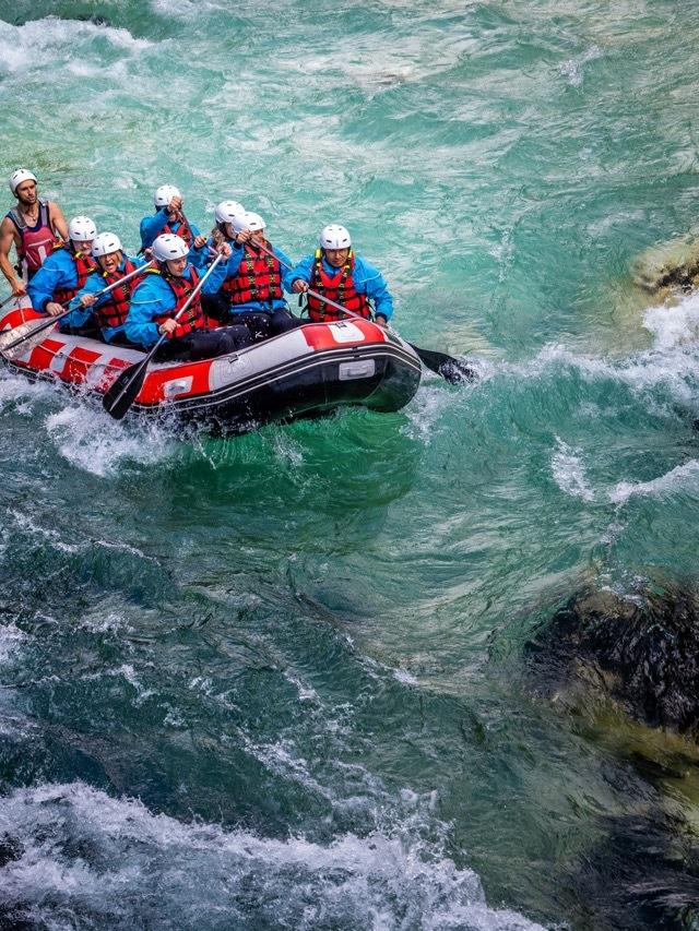 Rafting-Gruppe