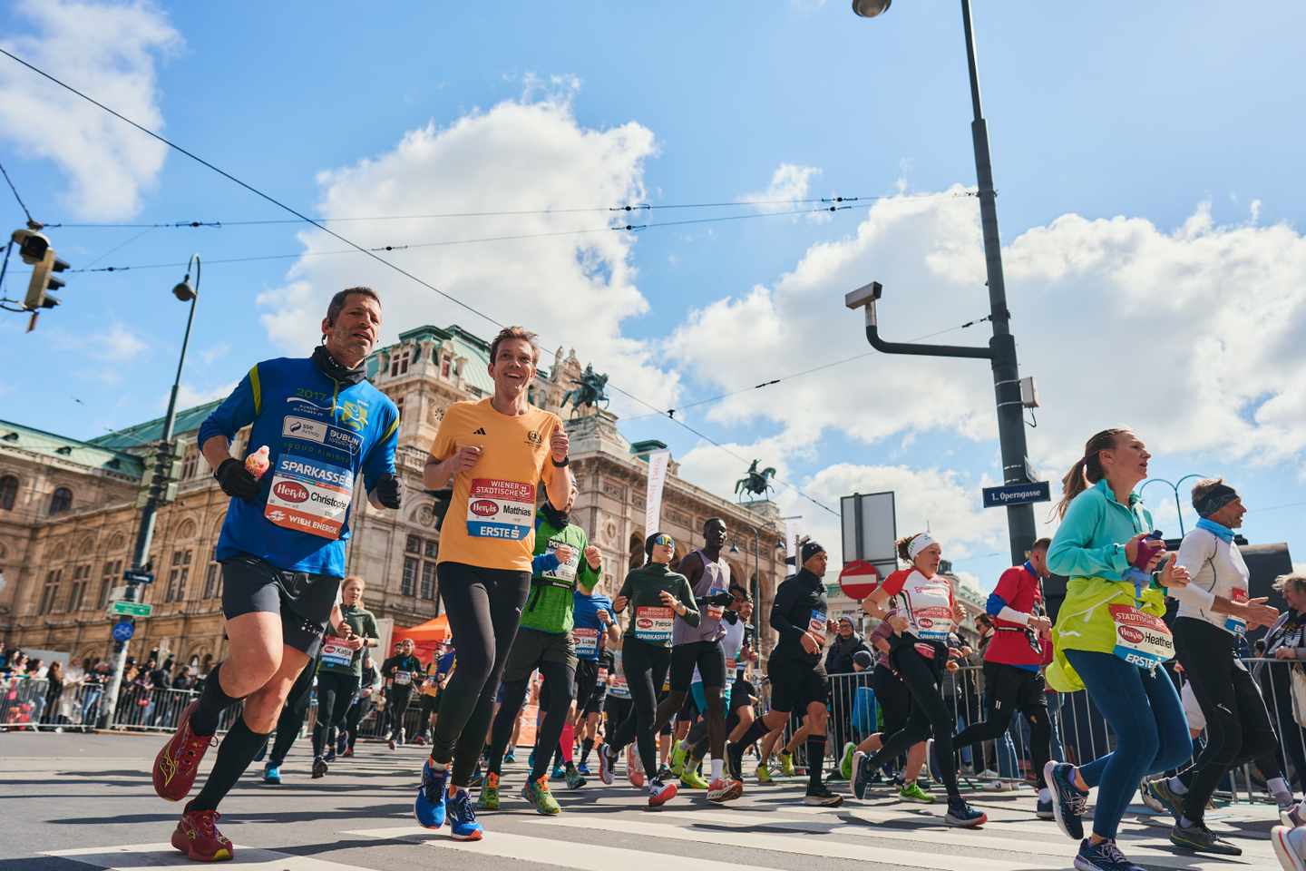Wien-Marathon: Streckenverlauf vor der Staatsoper