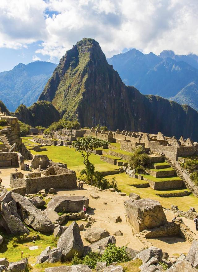 Blick auf den Machu Picchu in Peru