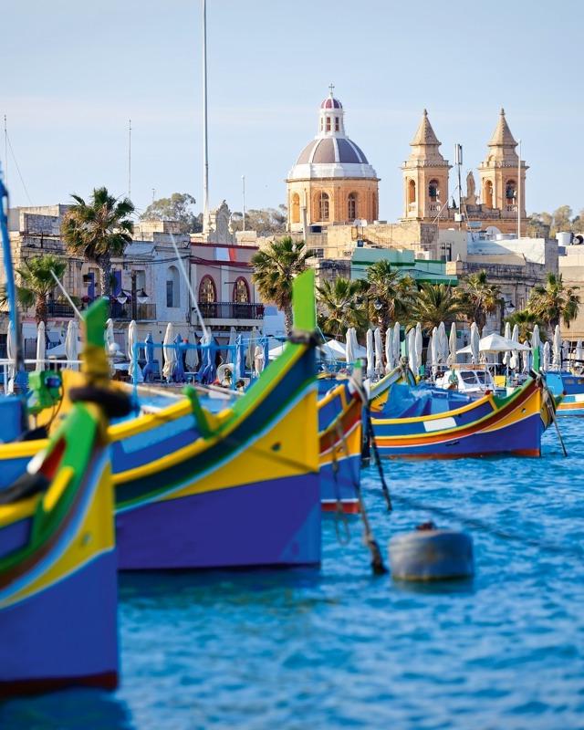 Boote vor Malta