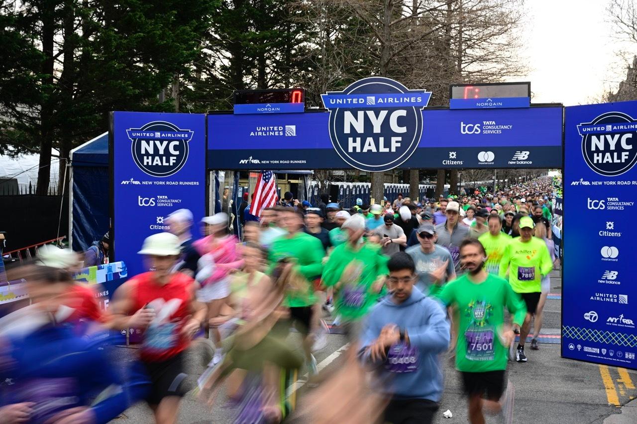 Läufer beim Marathon in New York City
