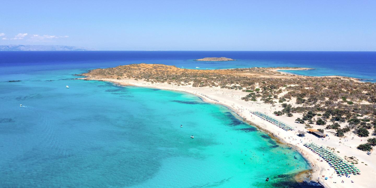 Die unbewohnte Insel Chryssi vor Kreta