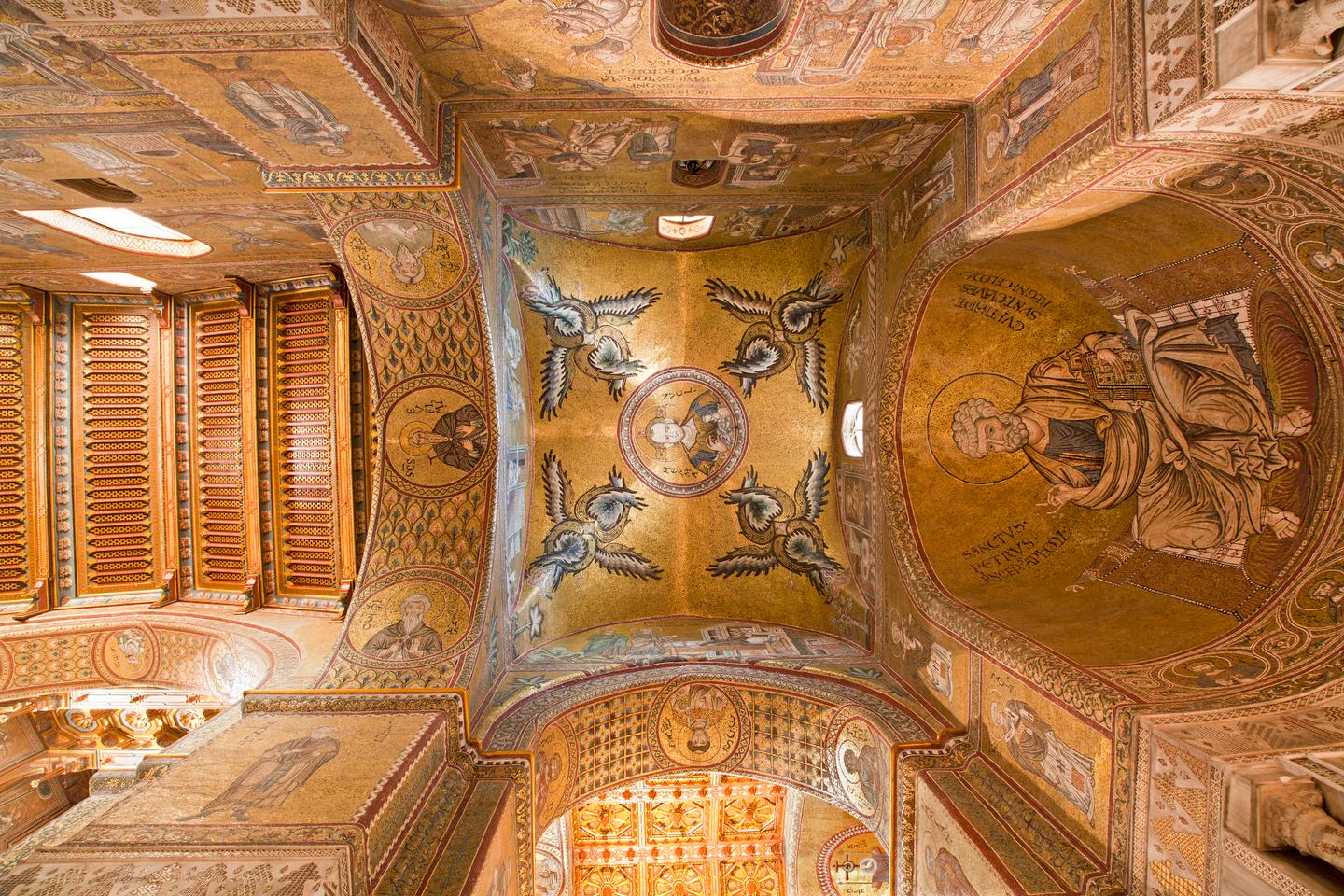 Kathedrale Monreale: Deckenansicht