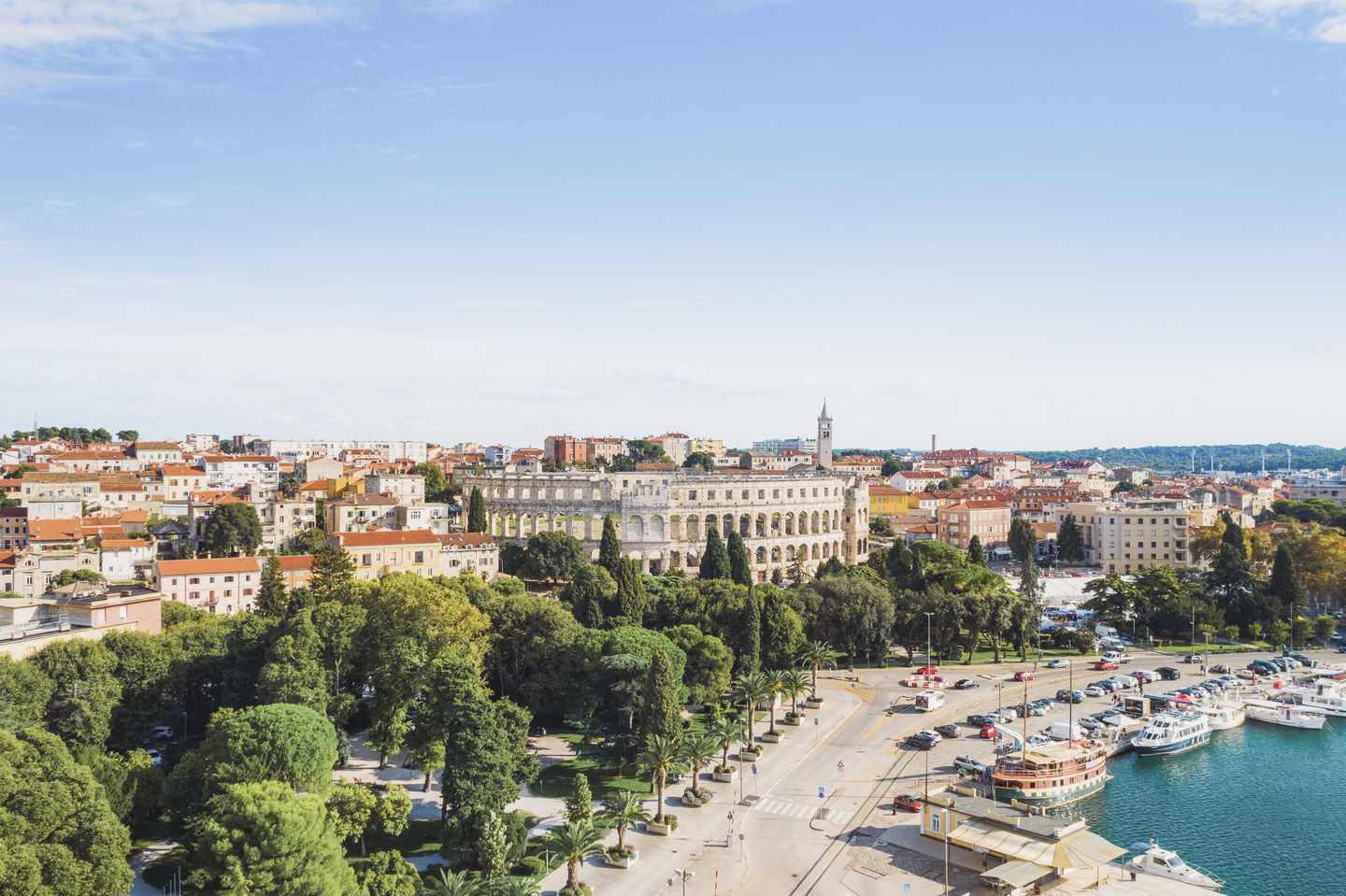 Stadtbild von Pula 