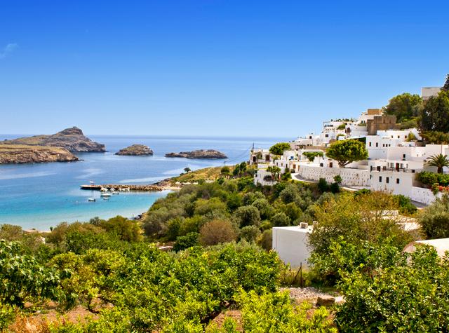 Schöne Bucht auf Rhodos