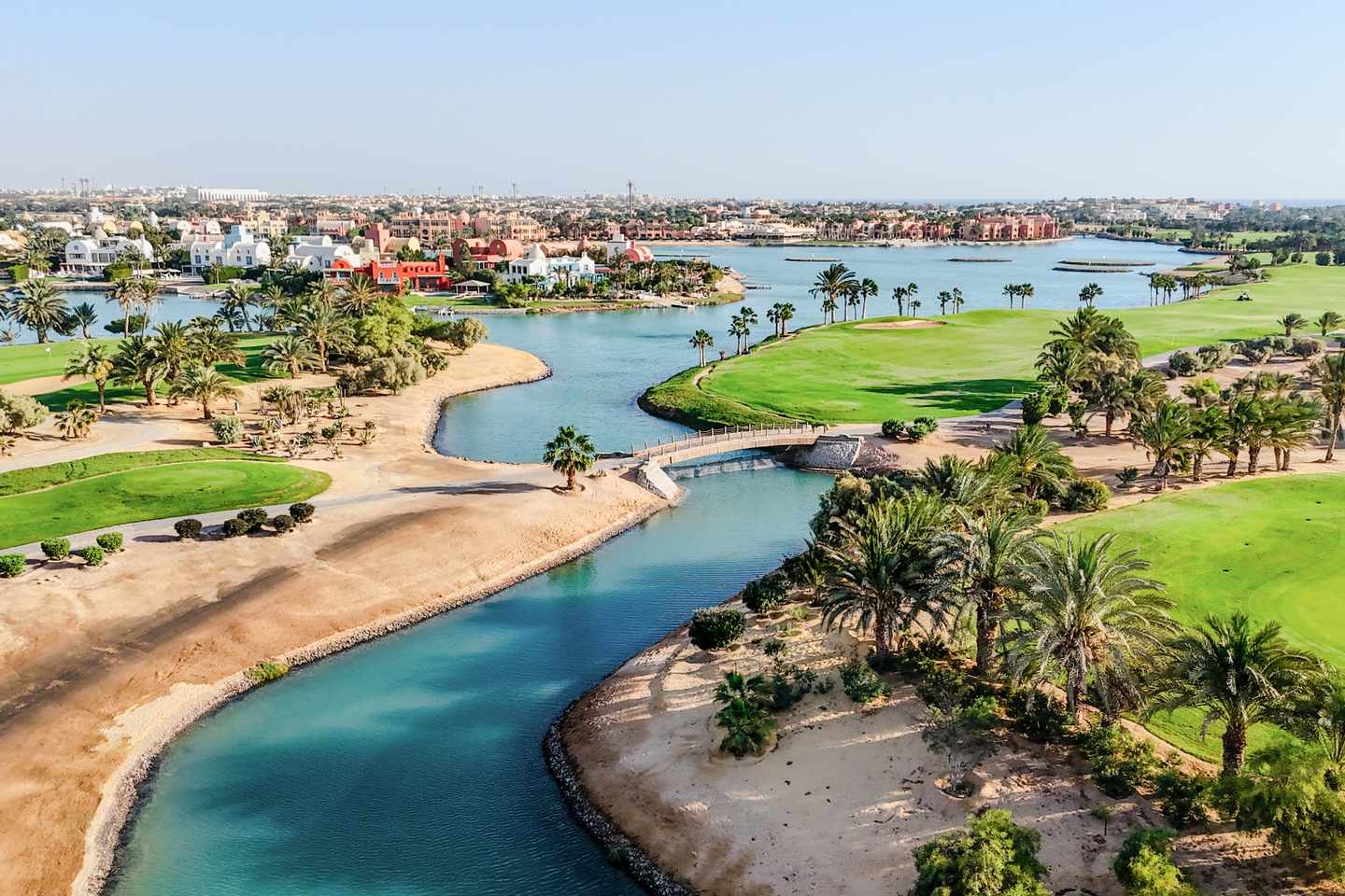 Hurghada-Urlaub: Drohnenansicht auf El Gouna