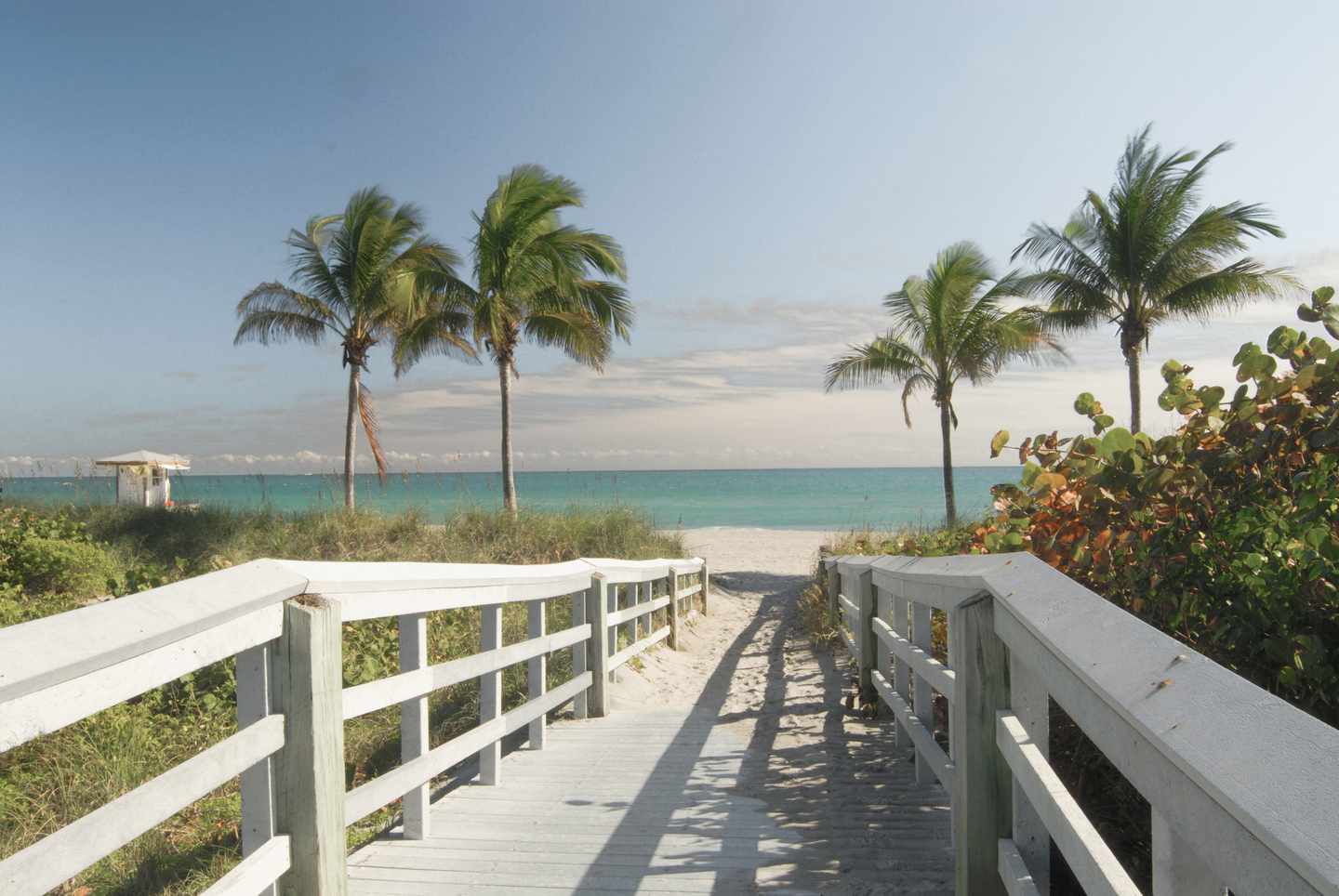 Steg zum Strand: Urlaub in Florida