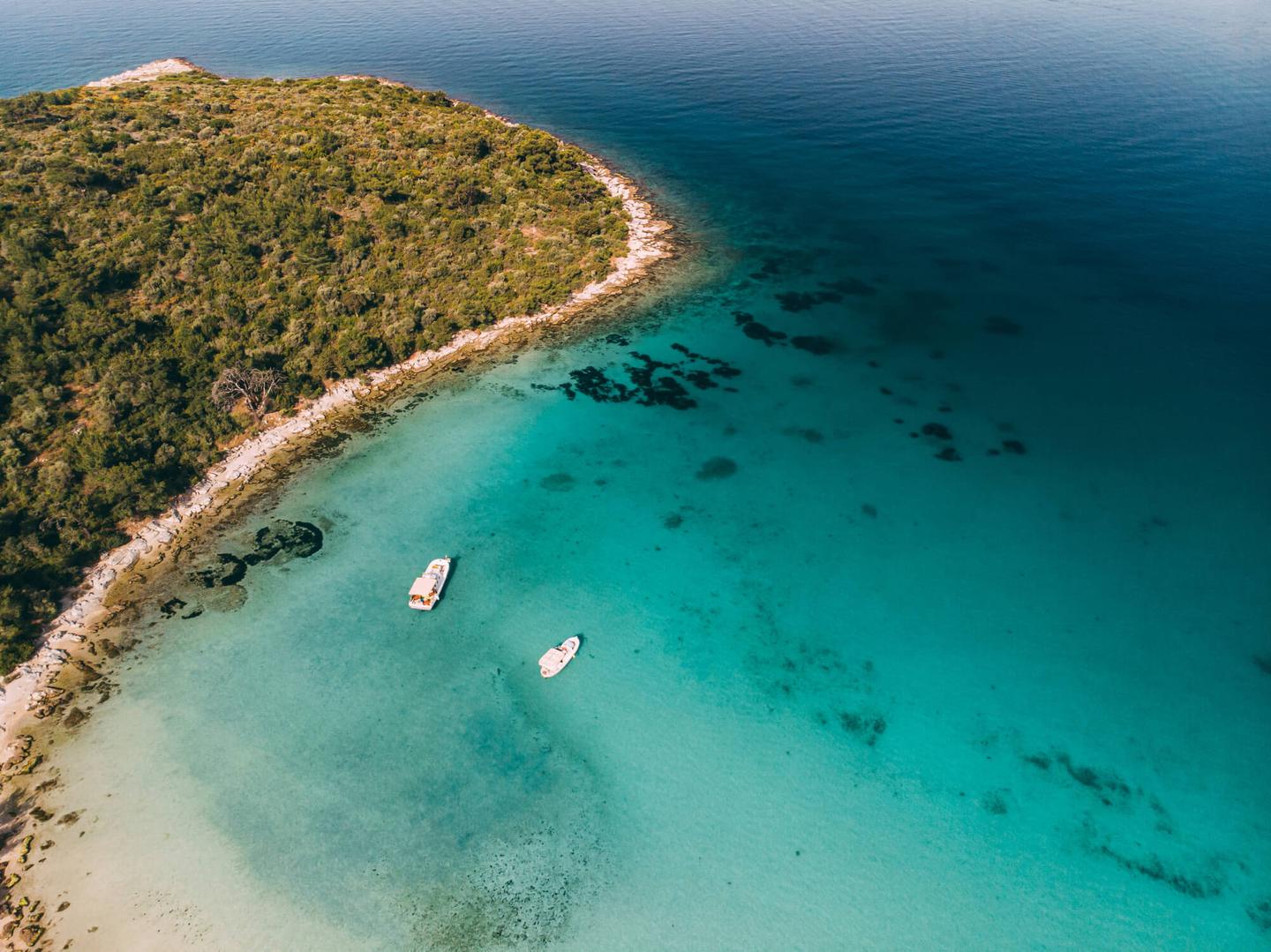 Schöner Strand an der Türkischen Riviera