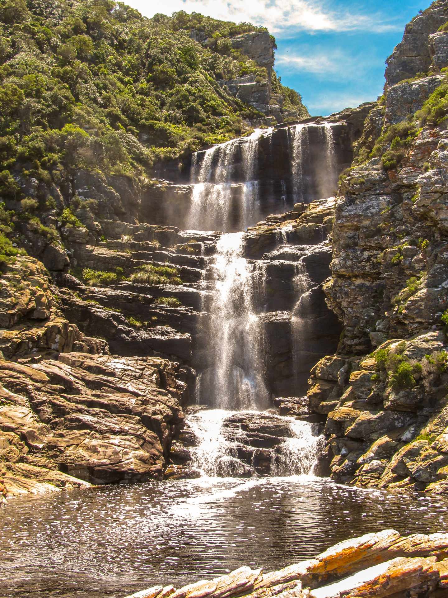 Tsitsikamma Nationalpark: Wasserfall am Ottertrail