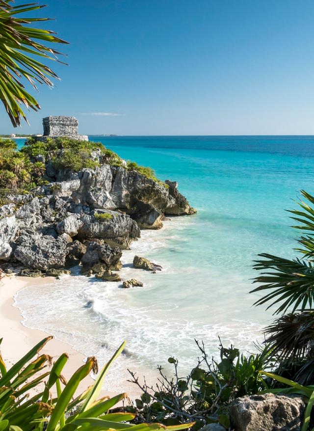 Yucatan Halbinsel - Ruine am Strand in Tulum