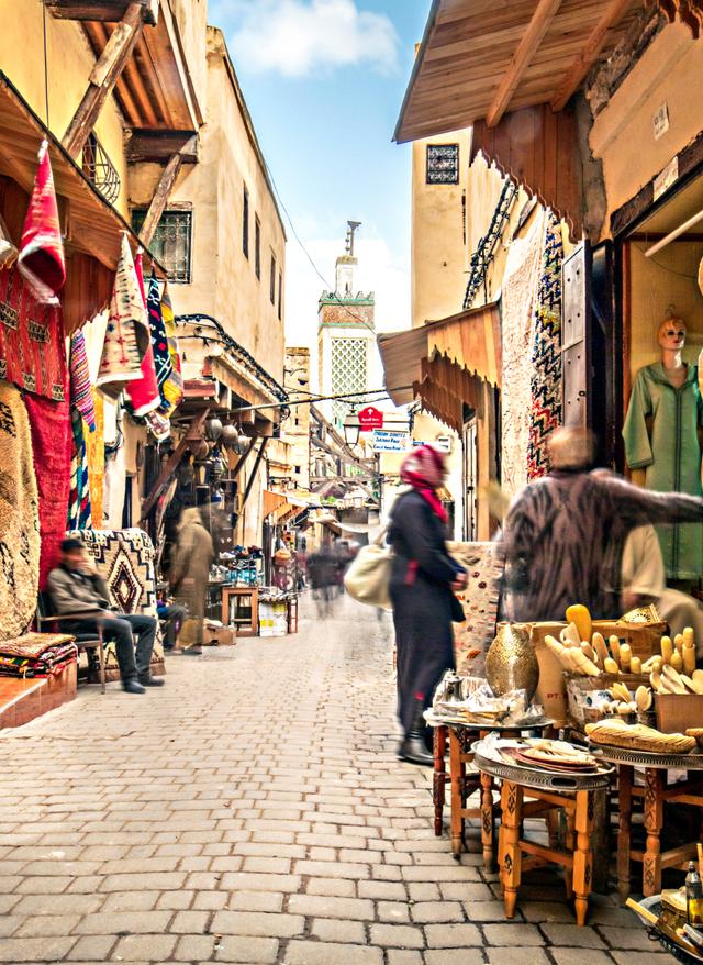 Souks an der Küste Marokkos
