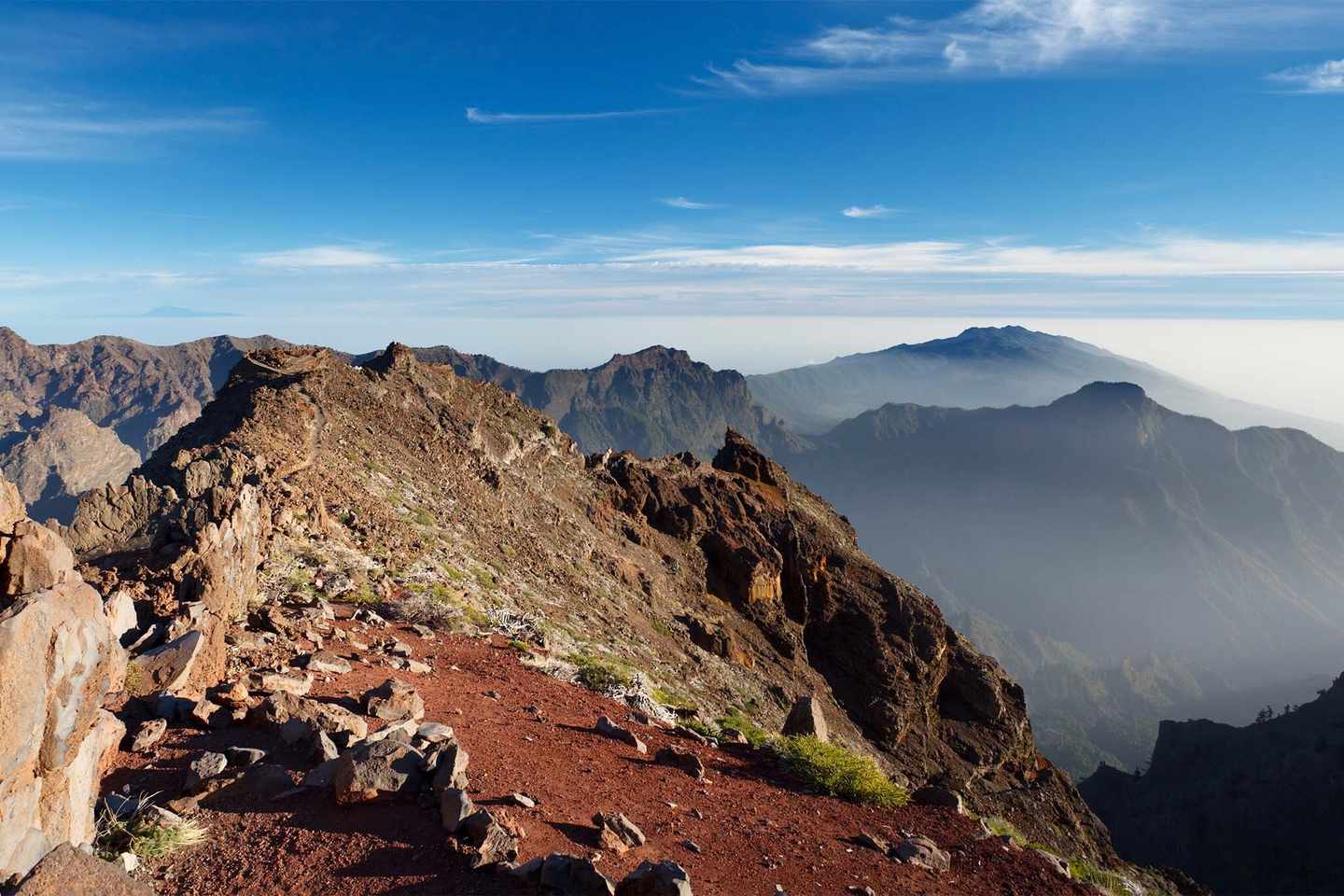 La Palma cumbre vieja Landschaft weite Himmel