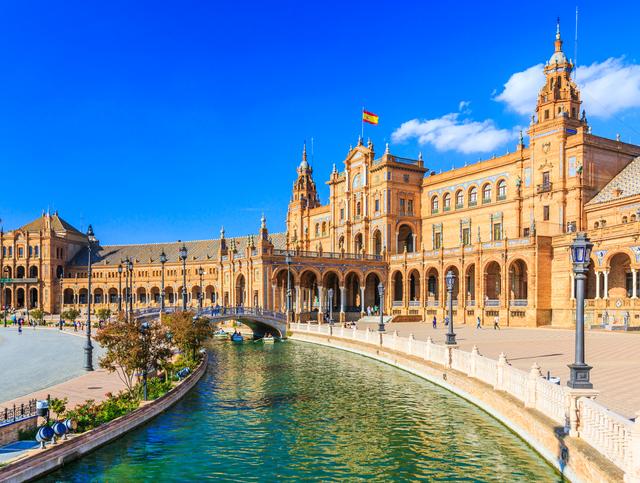 Plaza de Espana in Sevilla, Spanien