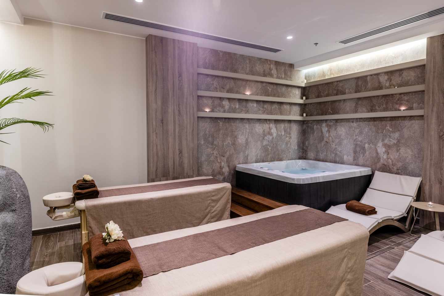 Entspannung pur: Der stilvolle Spa-Bereich im Aldiana Club Hotel Naga Bay